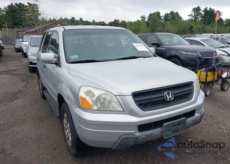 2004 Honda Pilot Ex-L из США, поврежденный, VIN 2HKYF18504H600355